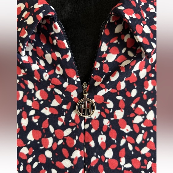 Tommy Hilfiger Women’s Collared Top Red White And Blue Size Large EUC - Picture 3 of 5